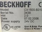 Beckhoff CX1000-0011 CX1500-B310 CX1000-N000  CX1000-COOL CX1100-0002 TOPZUSTAND