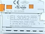 Beckhoff EL3052 Analog Input UNUSED