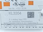 Beckhoff KL3204 4x Analog Input RTD for resistance thermometers UNUSED