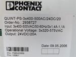 Phoenix Contact QUINT-PS-3x400-500AC/24DC/20 Netzteil 2938727 400V 20A tested