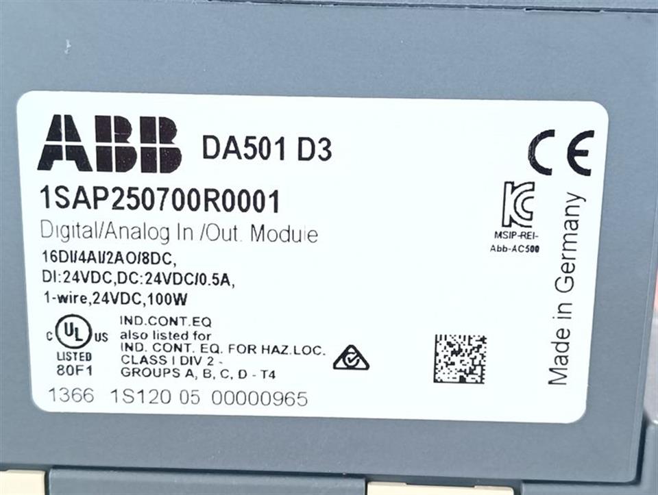 ABB 1SAP801000R0061 07KT94-ARC-AD A2 + KEBA EC581 + DA501 + DA502 NEUWERTIG