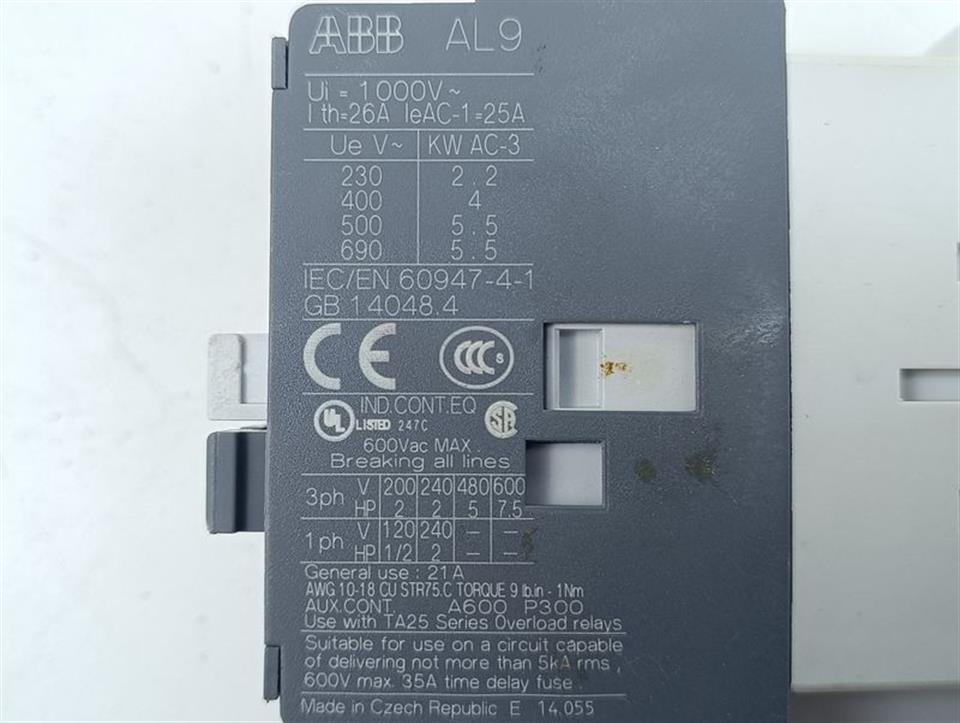 ABB AL9-30-01 24V Schütz Schützrelais Leistungsschütz TOP ZUSTAND