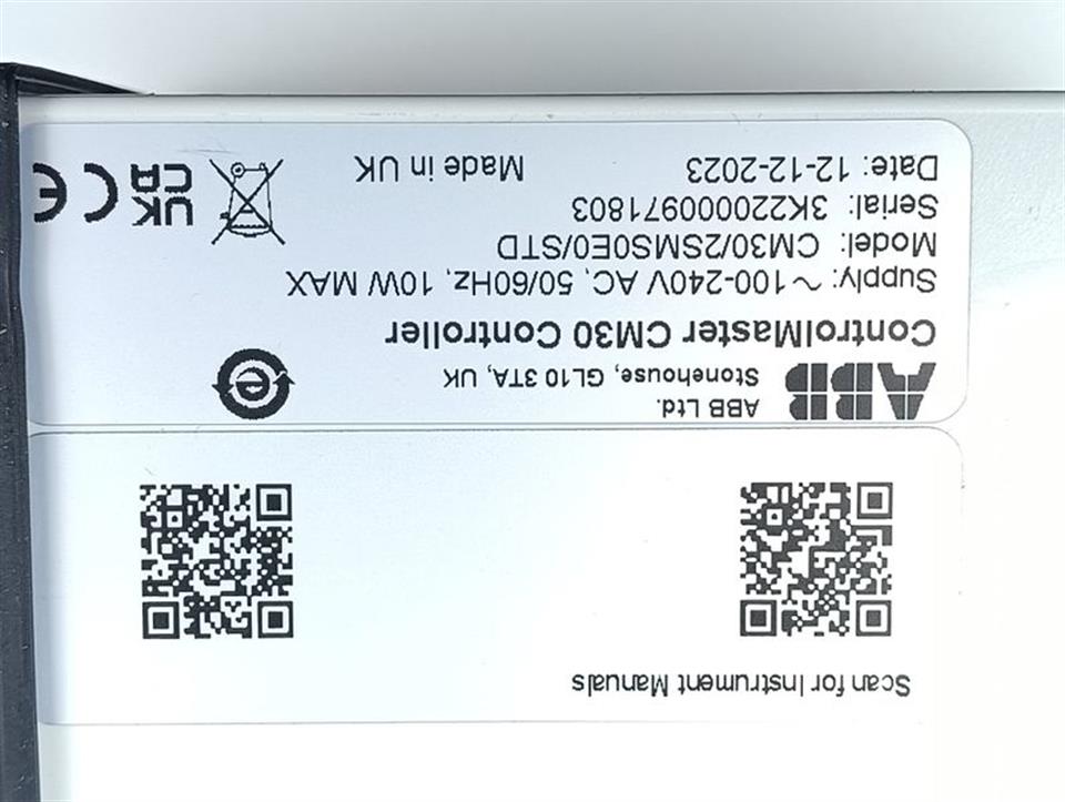 ABB Controlmaster CM 30 Model: CM30/2SMS0E0/STD  NEUWERTIG