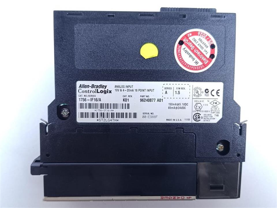 Allen Bradley 1756-IF16/A  Part.Nr. 96240877 Rev. K01 TESTED & TOP  ZUSTAND