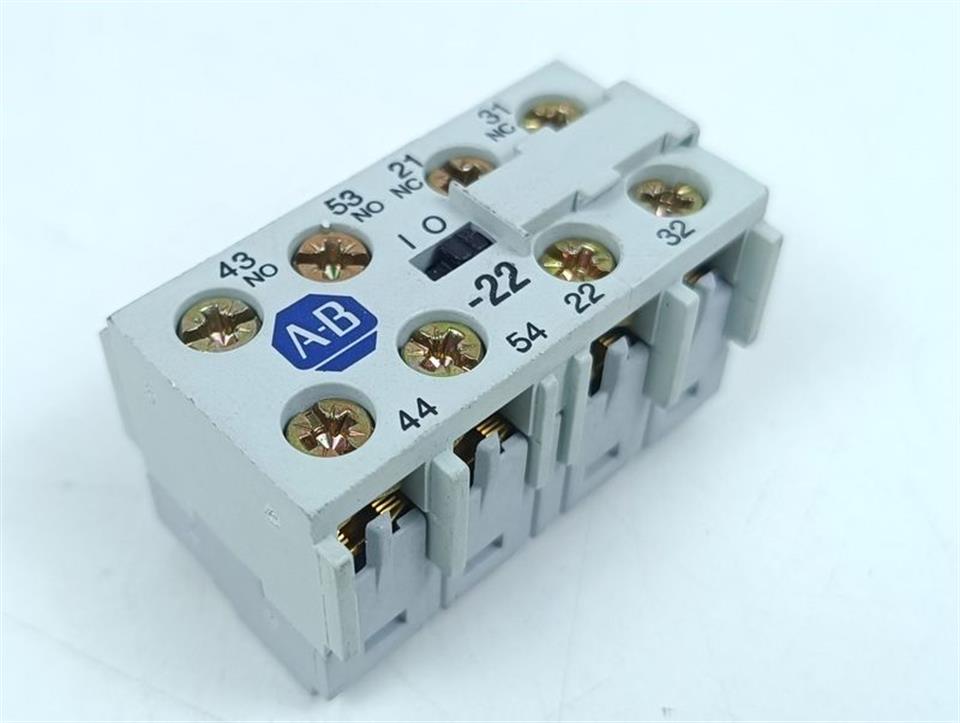 Allen Bradley Hilfskontaktblock 195-MB22 TOP ZUSTAND