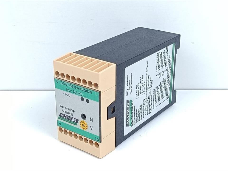 Althen SG-KS-24-010 DMS-Messverstärker SG-KS8 24VDC UNUSED & OVP