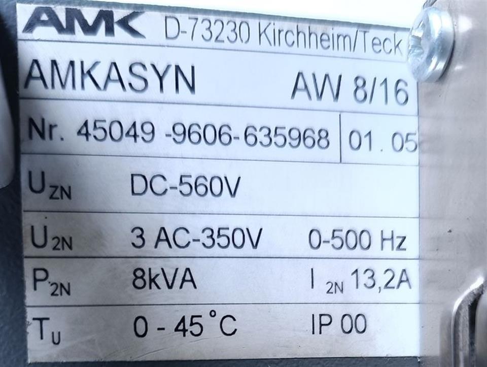 AMK Amkasyn AW 8/16 Inverter Drive Ver. 1.5 TOP ZUSTAND