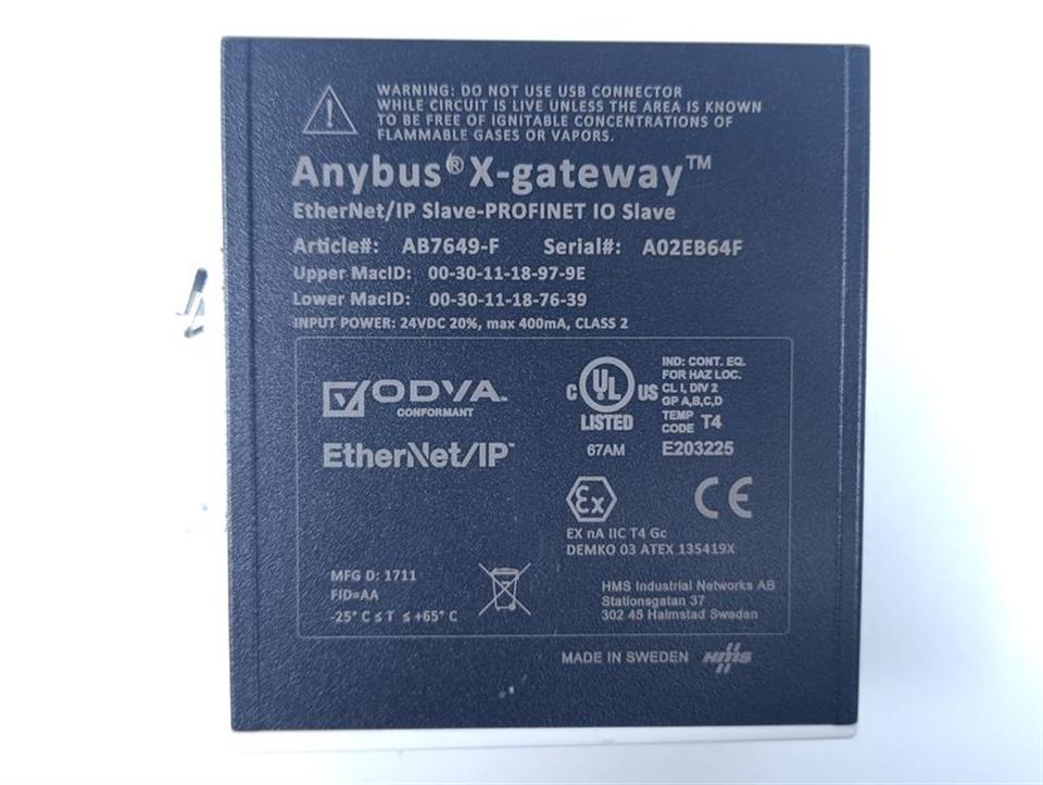Anybus X-gateway Ethernet AB7649-F TOP ZUSTAND