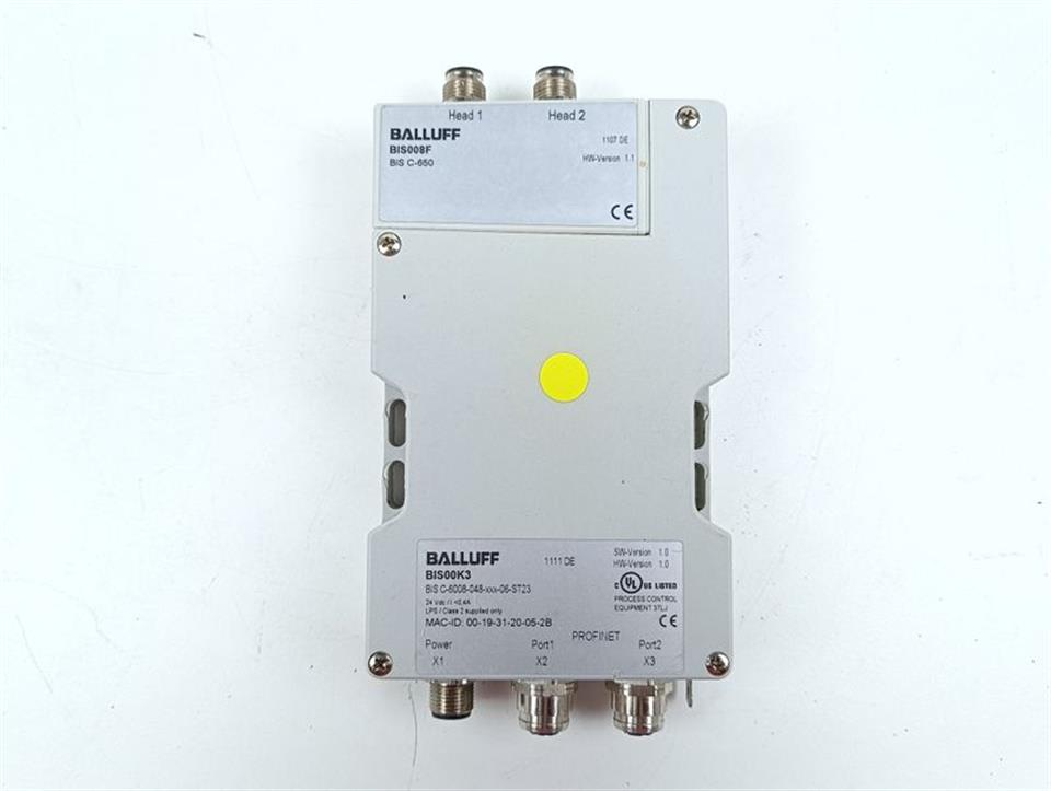 Balluff BIS008F BIS C-650 Auswerteeinheit BIS00K3 BIS C-6008-048 TOPZUSTAND