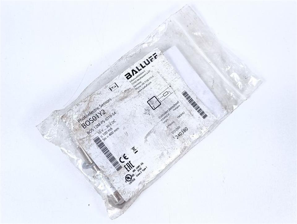 Balluff BOS01Y2 BOS 12M-PS-ID10-S4 Photoelectric Sensors UNUSED & OVP