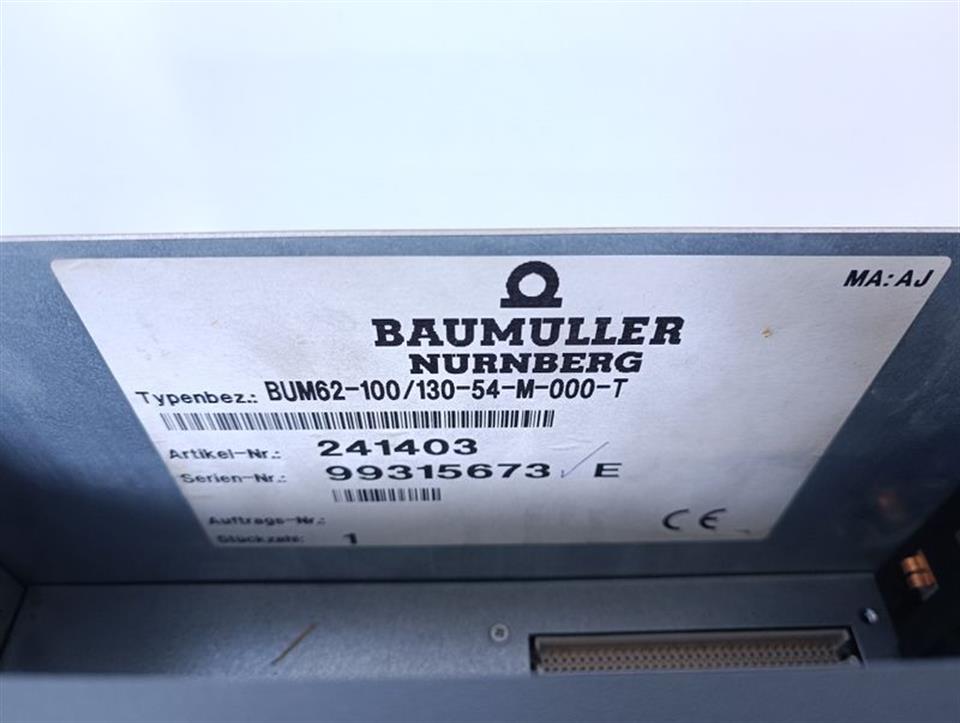 Baumüller BUM62T-100/130-54-M BUM62-100/130-54-M-000-T 3x100A Artikel ID 241403