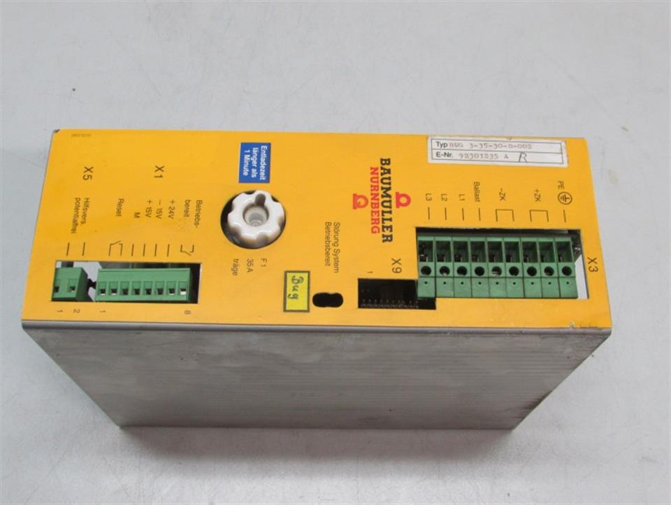 Baumüller Servo Controller Baumüller BUG 3-35-30-B-002