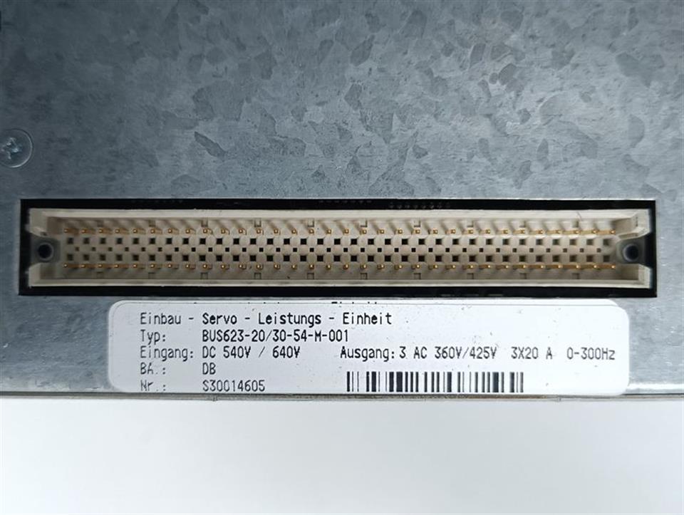 Baumüller Servo Leistungs Einheit BUS623-20/30-54-M-001 TOP ZUSTAND