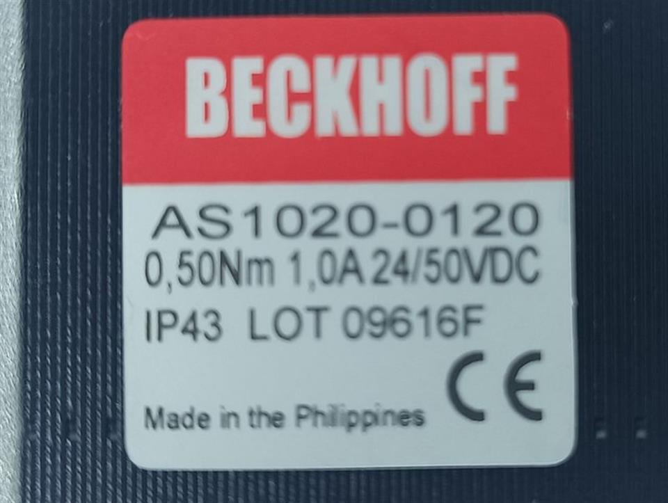 Beckhoff AS1020-0120 0,50Nm 1,0A 24/50VDC UNUSED & OVP