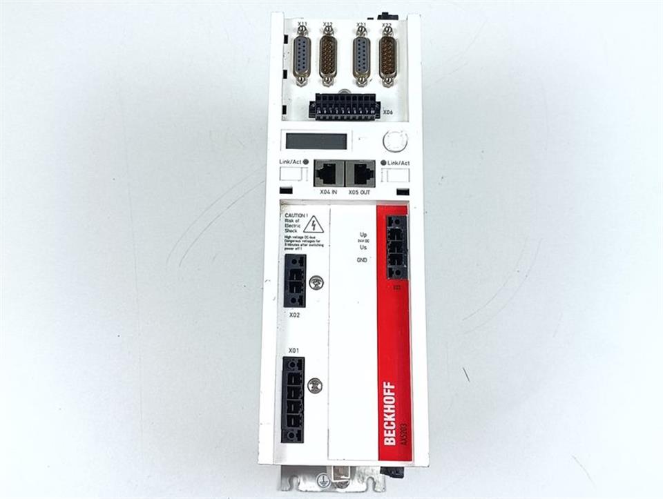 Beckhoff AX5203-0000-0200 Servo Drive 2x3A + AX5801-0200 TESTED & TOP ZUSTAND