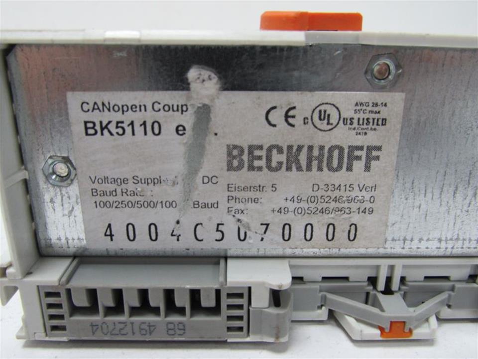 Beckhoff BK5110 CANopen Coupler Top Zustand