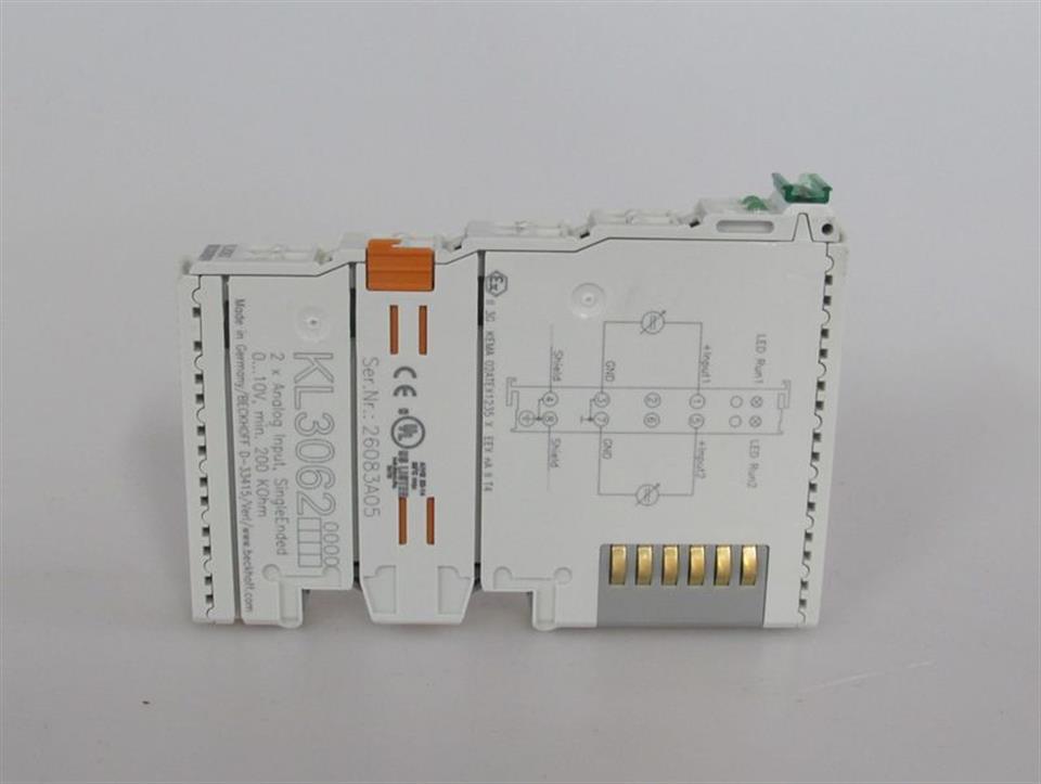 Beckhoff Bus Terminal KL3062 2 Analog Input UNUSED