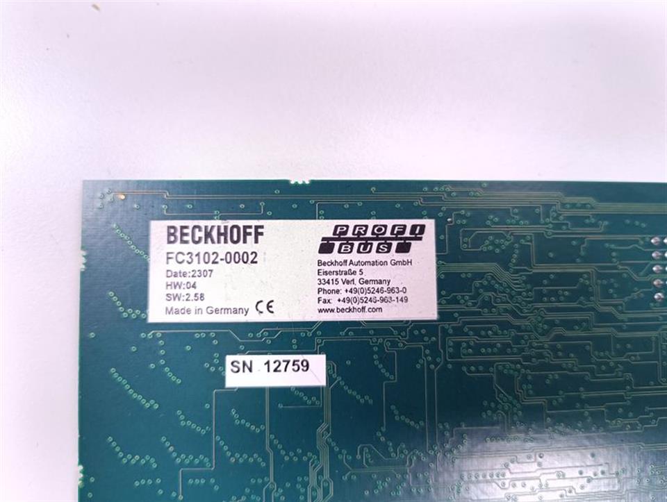 Beckhoff C6140 Ipox IP-4GVI63 BECKHOFF FC3102-0002 CP9035.2RM200 CP9035