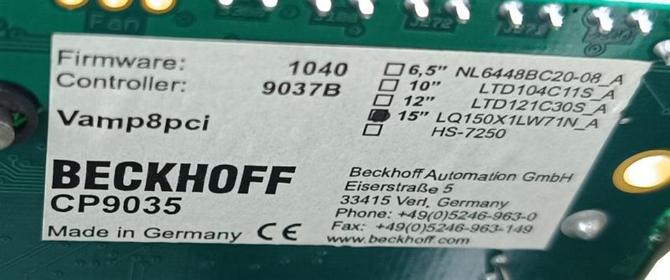 Beckhoff C6140 IPOX IP-4GVI63 SIEMENS C79040-A7520-C386-03-86 TOP ZUSTAND