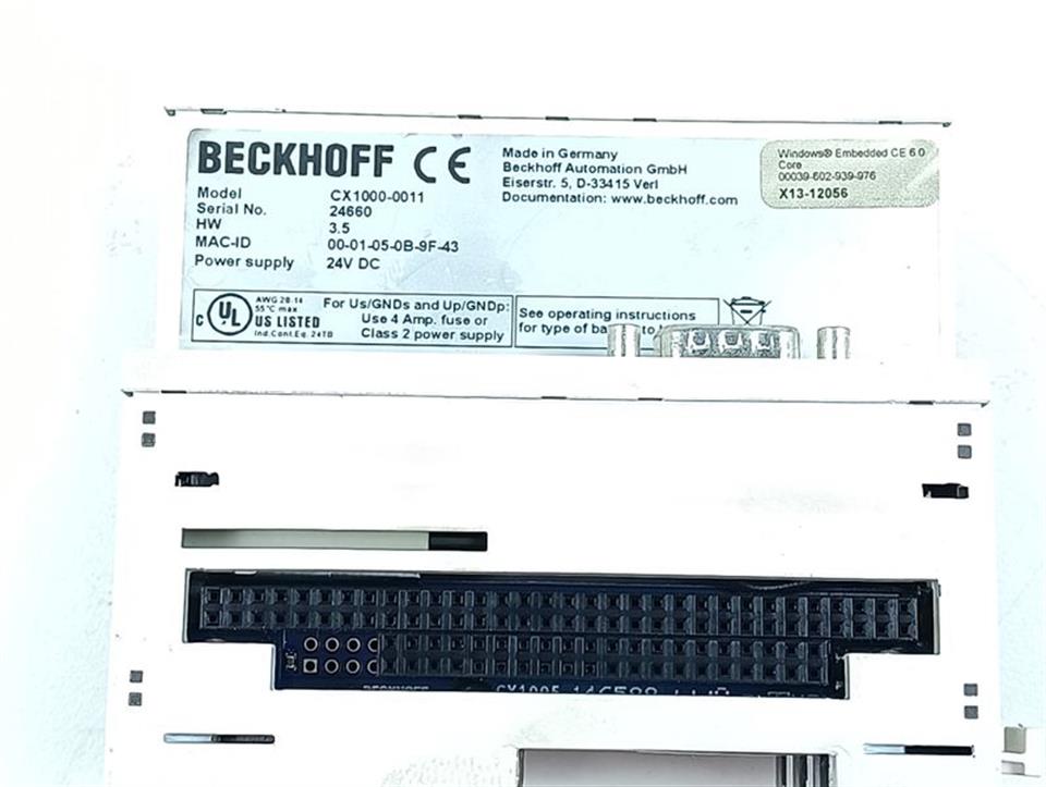 Beckhoff CX1000-0011 CX1000-N000  CX1000-COOL HW 3.5 TOPZUSTAND
