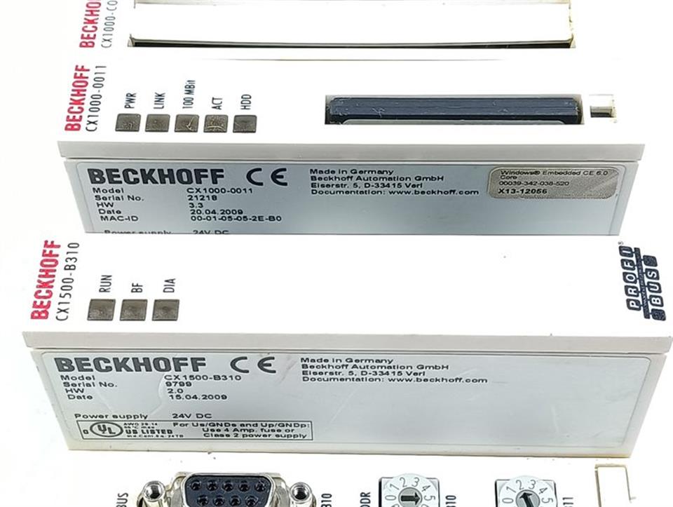 Beckhoff CX1000-0011 CX1500-B310 CX1000-N000  CX1000-COOL CX1100-0002 TOPZUSTAND