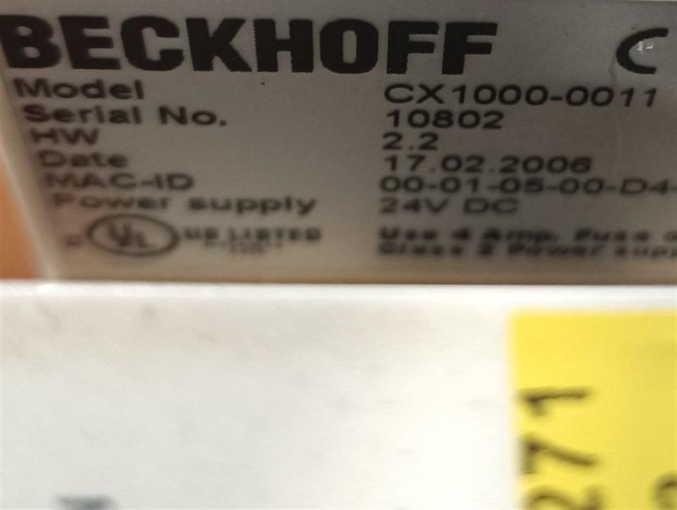 Beckhoff CX1000-0011 CX1500-B310 CX1000-N000  CX1000-COOL CX1100-0002 TOPZUSTAND