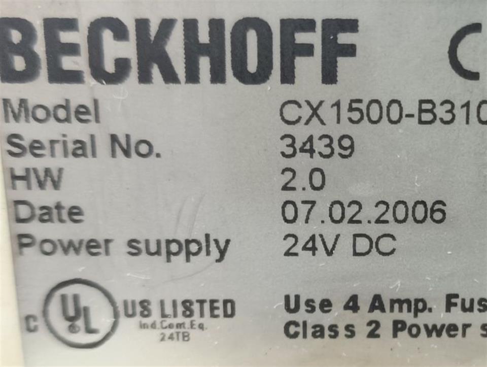 Beckhoff CX1000-0011 CX1500-B310 CX1000-N000  CX1000-COOL CX1100-0002 TOPZUSTAND