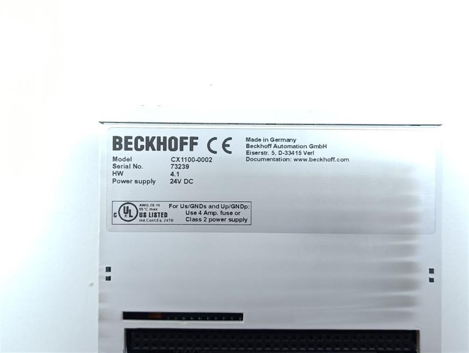Beckhoff  CX1100-0002  HW Version 4.6 TOP ZUSTAND