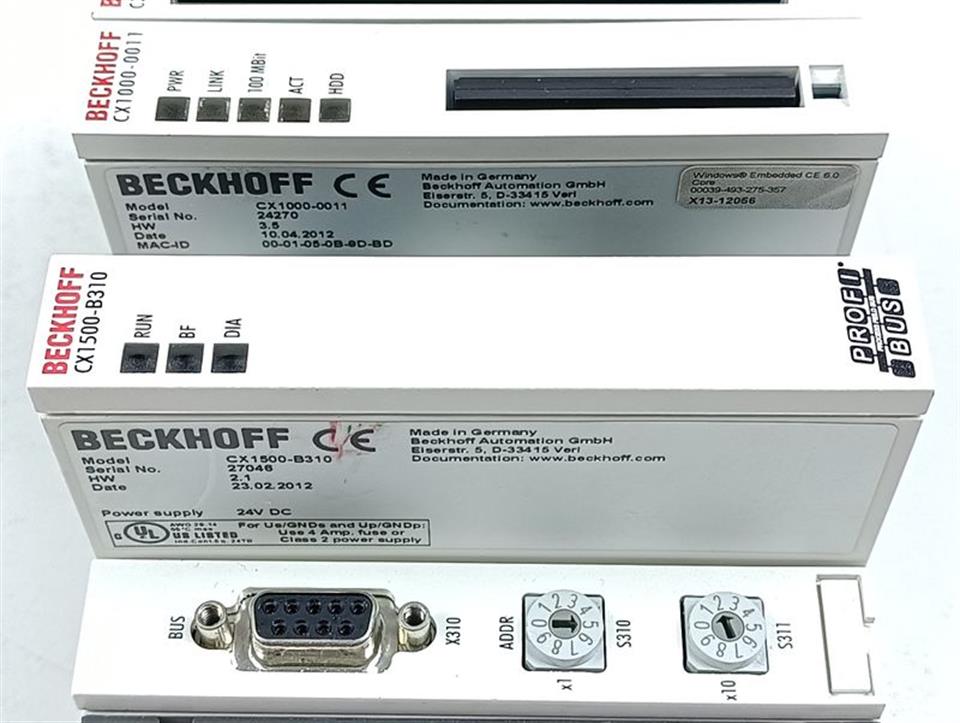Beckhoff CX1500-B310 CX1000-N000  CX1000-0011 CX1000-COOL CX1100-0002 TOPZUSTAND