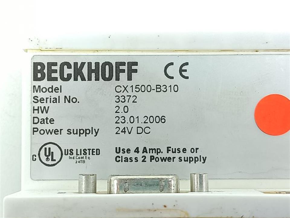 Beckhoff CX1500-B310 PROFIBUS Master GEBRAUCHT