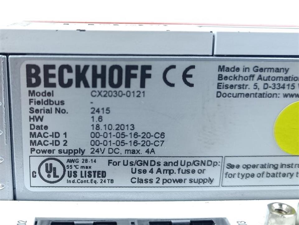 Beckhoff CX2030-0121 HW 1.6 TOP ZUSTAND