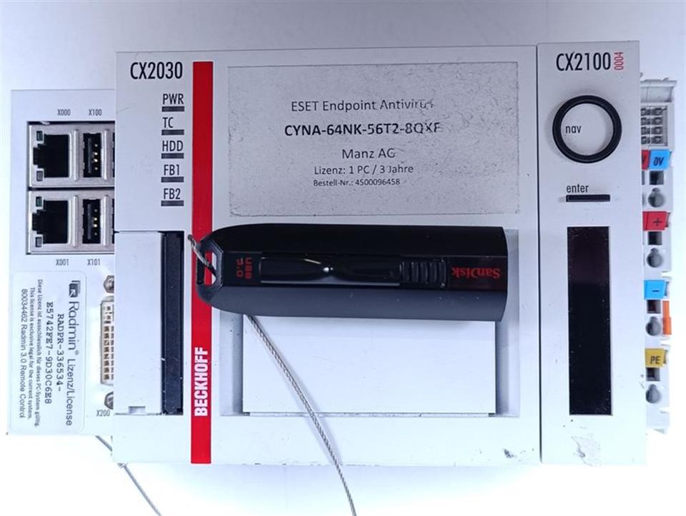 Beckhoff CX2030-0130-1003 / 4GB + CX2100 + USB Stick TESTED & TOP ZUSTAND