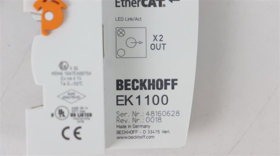 Beckhoff EK1100 Ether CAT BUS Koppler Tested Top Zustand