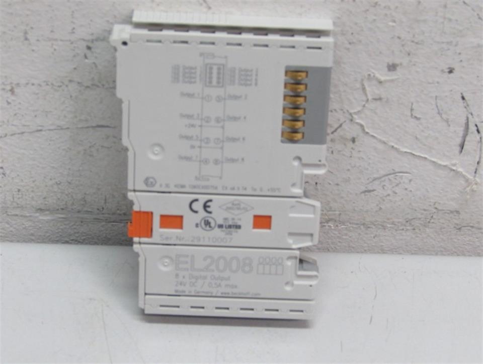 Beckhoff EL2008 8x Digital Output 24V, 0,5A max TOP ZUSTAND