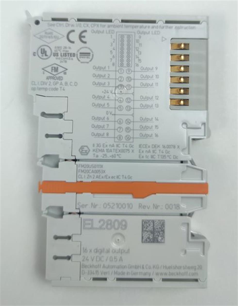 Beckhoff EL2809 EL 2809 NEUWERTIG