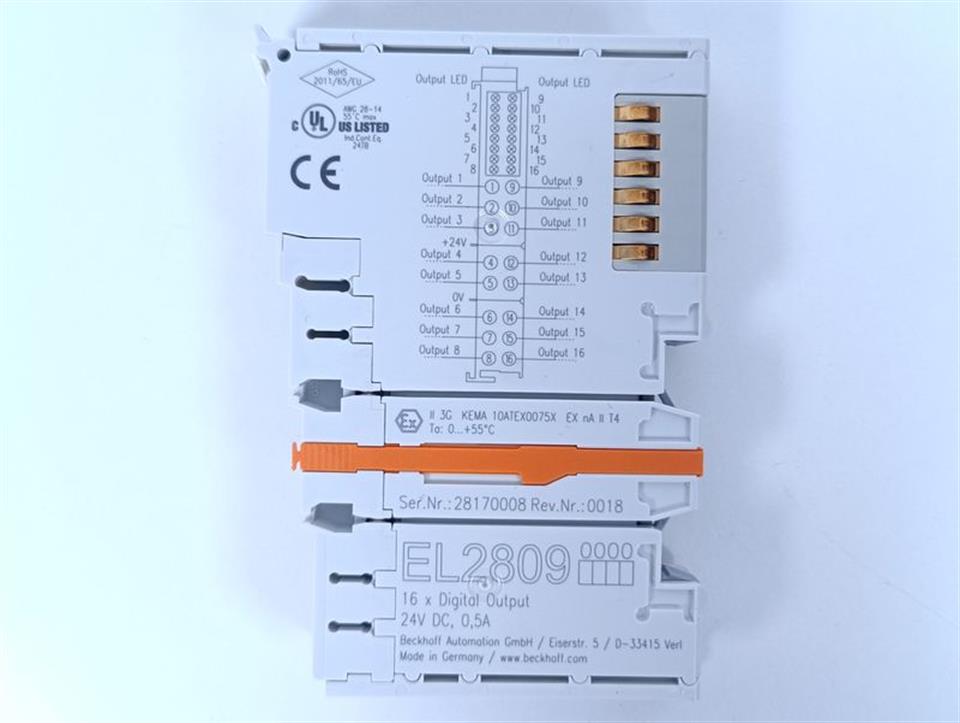 Beckhoff EL2809 EL 2809 TOP ZUSTAND