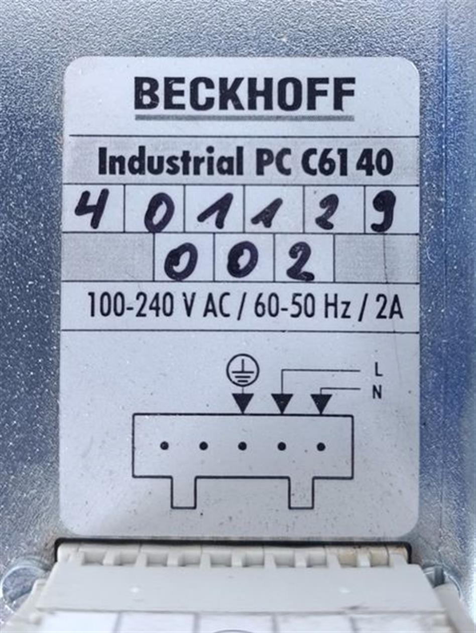 Beckhoff Industrial PC C6140 C61 40 ohne Abdeckung TESTED