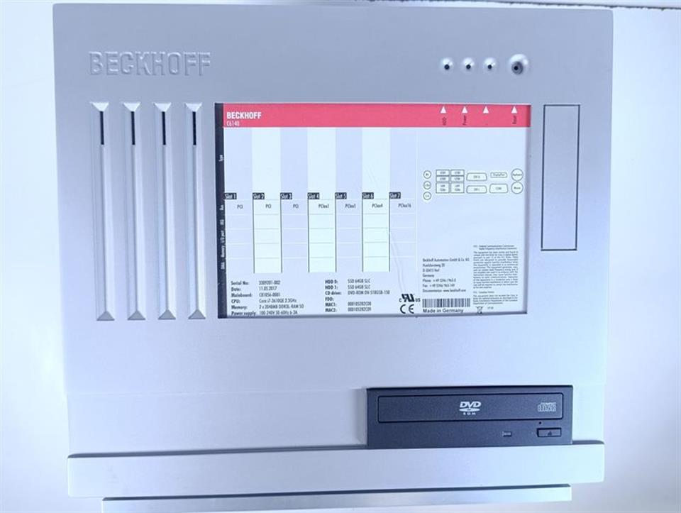Beckhoff Industrial PC C6140   3309201-001 TESTED & TOP ZUSTAND