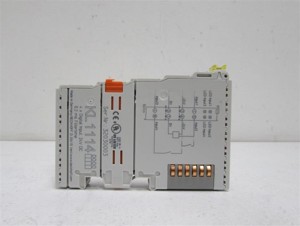 Beckhoff KL KL1114 4x Digital Input 24V DC Neuwertig