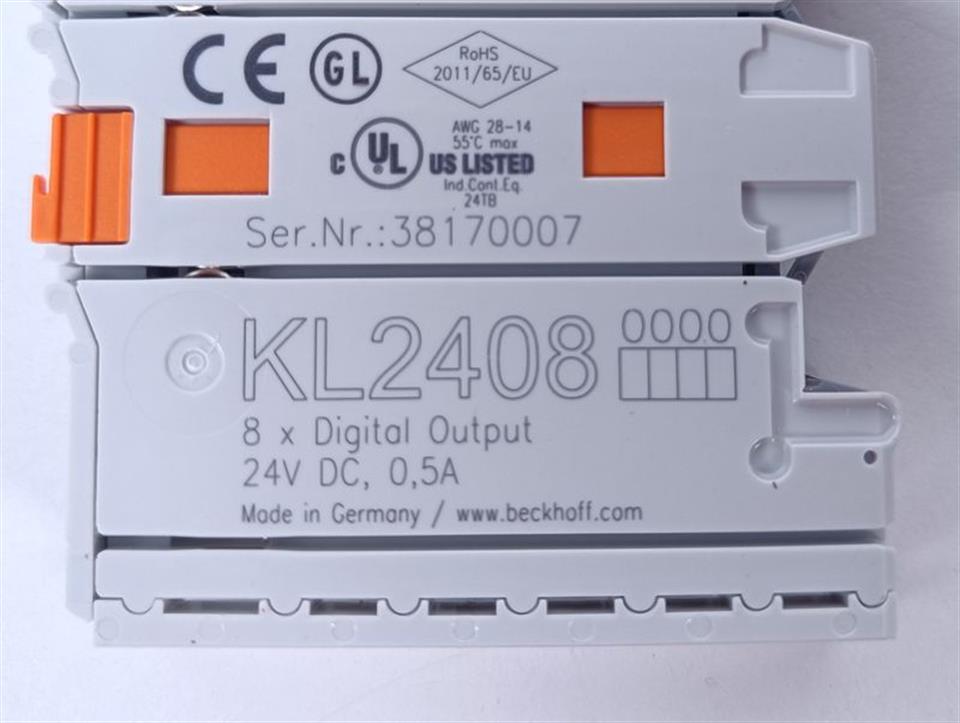 Beckhoff KL2408 8x Digital Output 24V DC / 0,5A NEUWERTIG