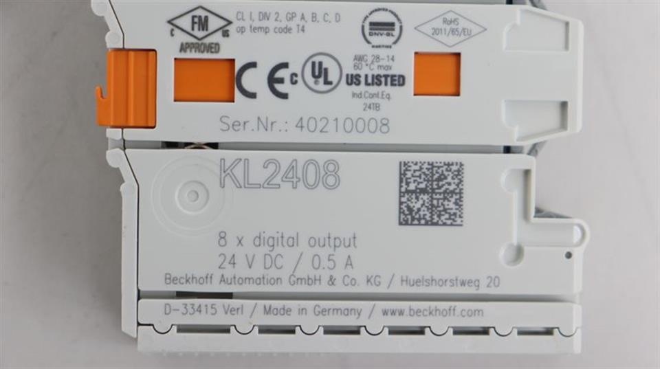 Beckhoff KL2408 8x Digital Output 24V DC / 0,5A UNUSED & OVP