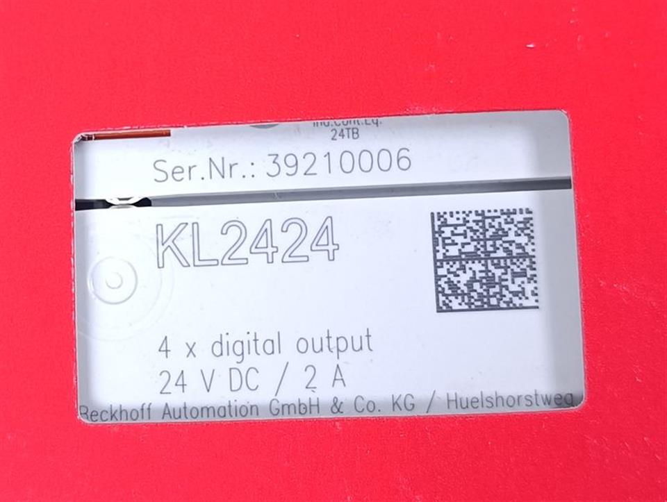 Beckhoff KL2424 4x Digital Output 24V DC / 2A UNUSED & OVP