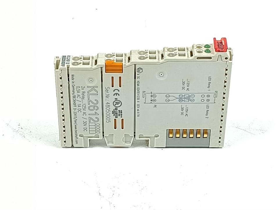 Beckhoff KL2612	2XRelay 125V  AC /30V  DC TOP ZUSTAND