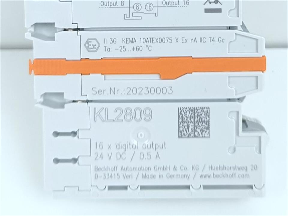 Beckhoff KL2809 16x Digital Output 24 V DC 0,5A UNUSED