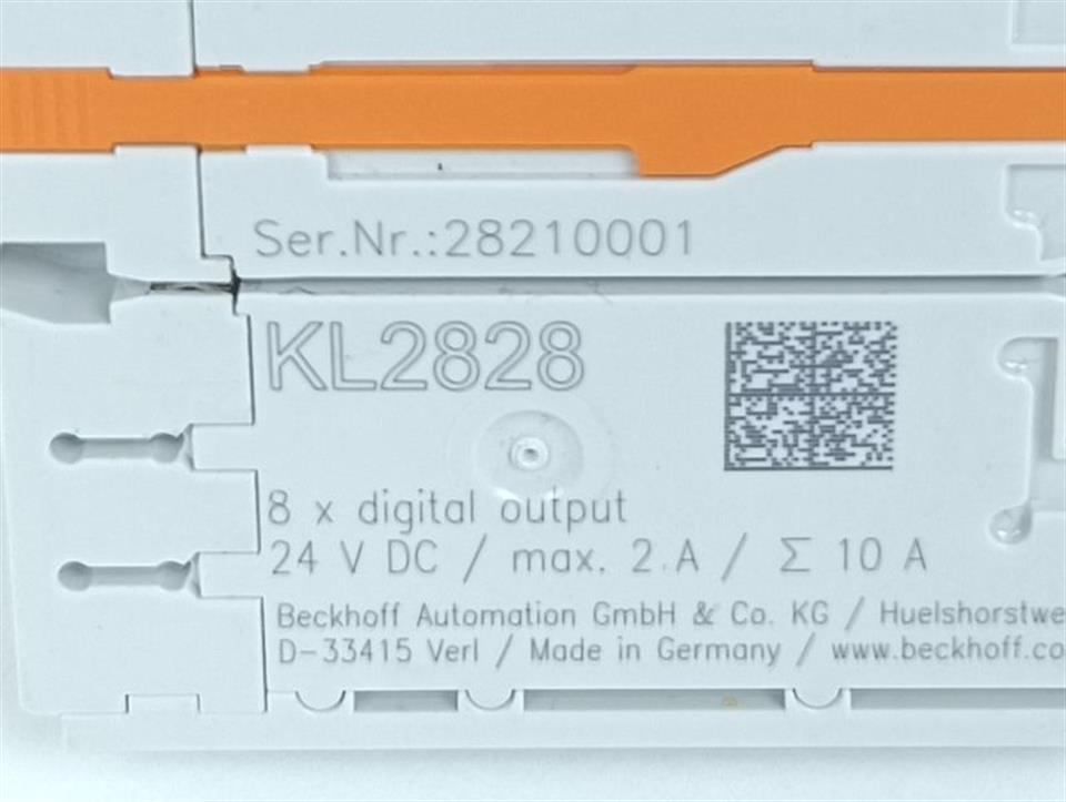 Beckhoff KL2828 8x Digital Output 24V DC / 2A UNUSED