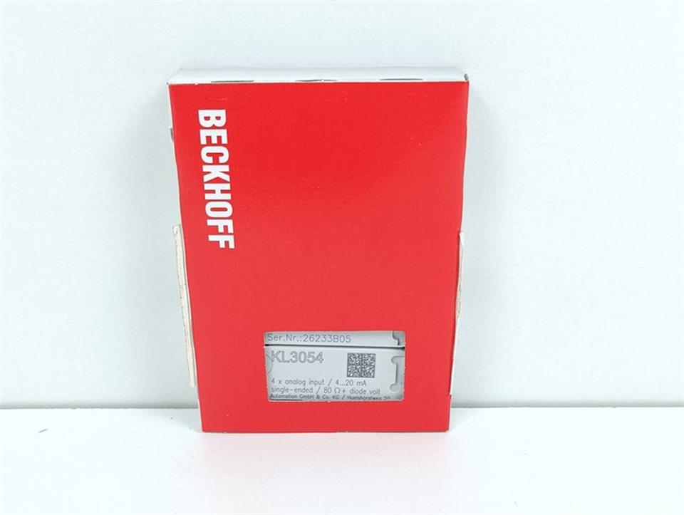 Beckhoff KL3054 4x Analog Input / 4...20mA single Ended 80 diode volt OVP & SEALED