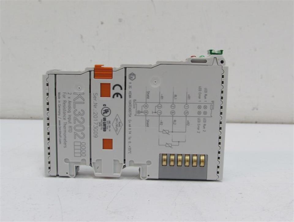Beckhoff KL3202 2x Analog Input RTD UNUSED