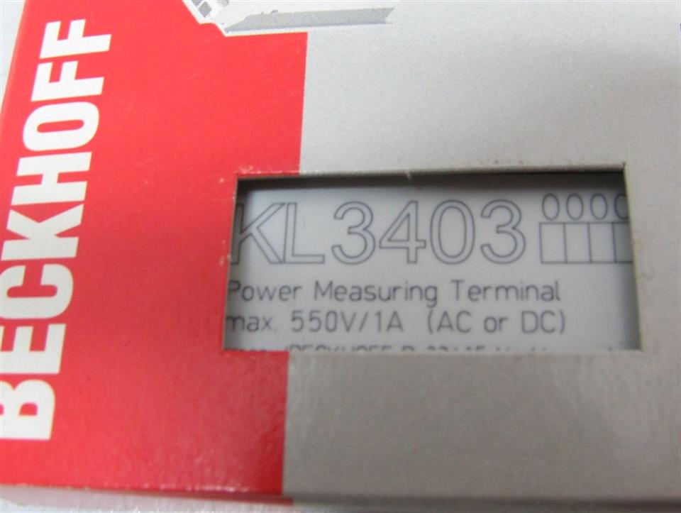 Beckhoff KL3403 Power measuring Terminal max. 500V / 1A OVP & SEALED