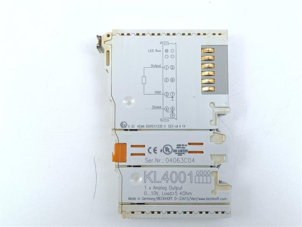 Beckhoff KL4004 1xAnalog Output TOP ZUSTAND