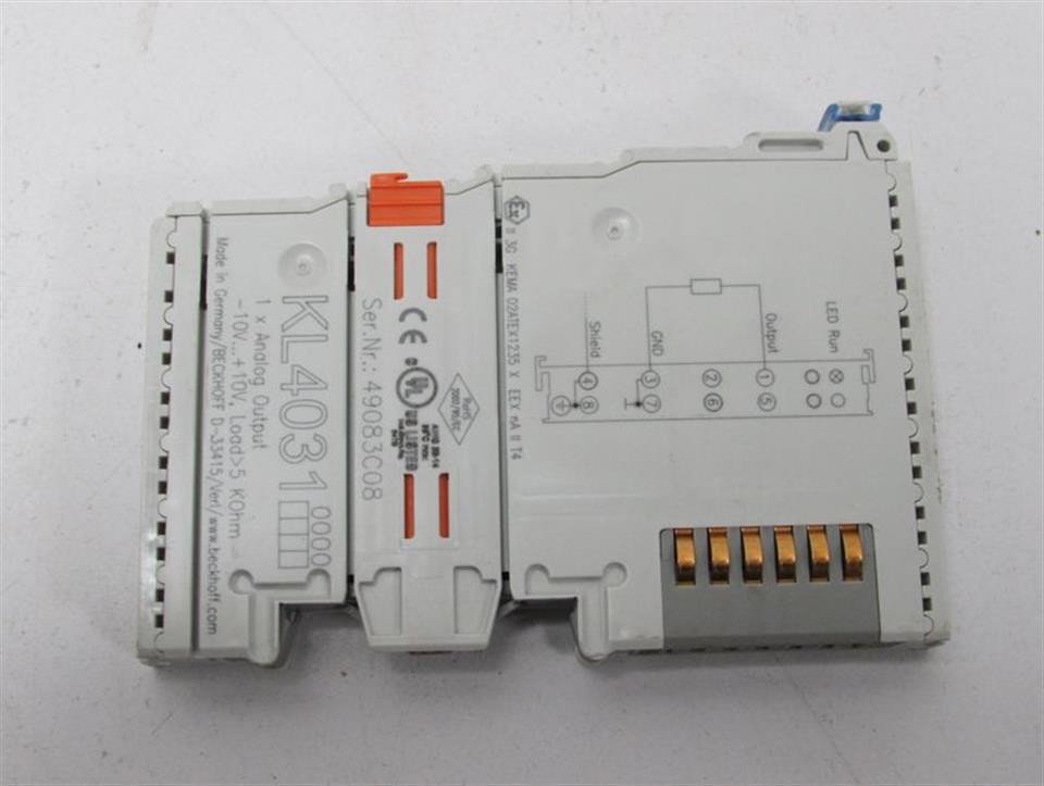 Beckhoff KL4031 1x Analog Output -10V...+10V , Load 5 K0hm